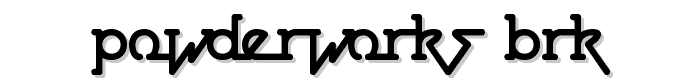 Powderworks BRK font